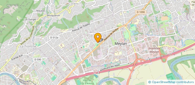 localisation de l'entreprise PAPEX à MEYLAN