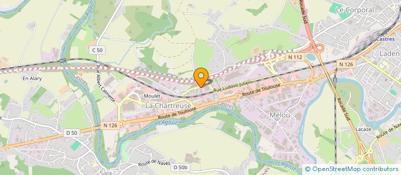 localisation de l'entreprise PAPHAL  CASTRES