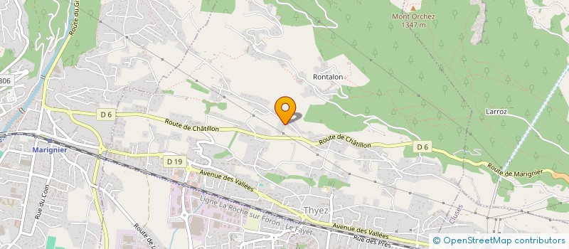 localisation de l'entreprise PAPI  THYEZ