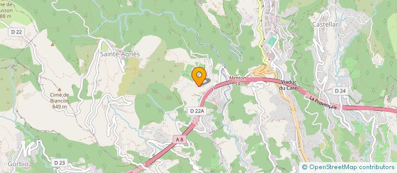 localisation de l'entreprise PAPI DE MENTON  SAINTE-AGNES