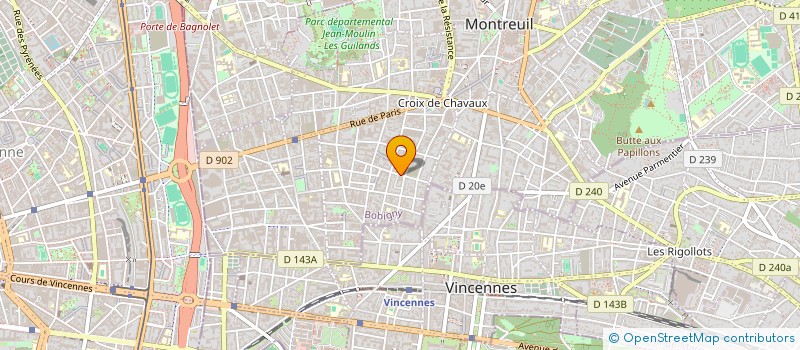 localisation de l'entreprise PAPIER ISOLATION MENUISERIE SERRURERIE à MONTREUIL