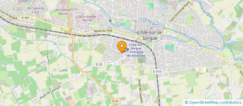 localisation de l'entreprise PAPIERS ET OCRES DU LUBERON  L ISLE SUR LA SORGUE