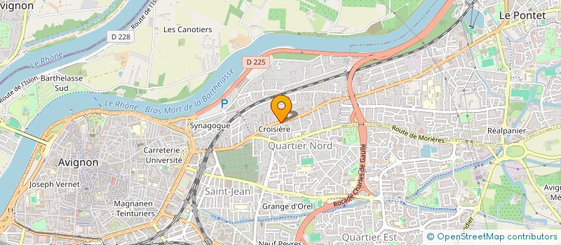 localisation de l'entreprise PAPIERS PEINTS DU VAUCLUSE à AVIGNON