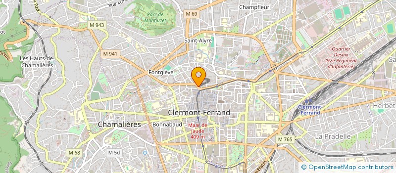 localisation de l'entreprise PAPIERUSE à CLERMONT-FERRAND