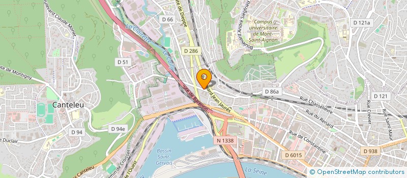 localisation de l'entreprise PAPILLE à ROUEN