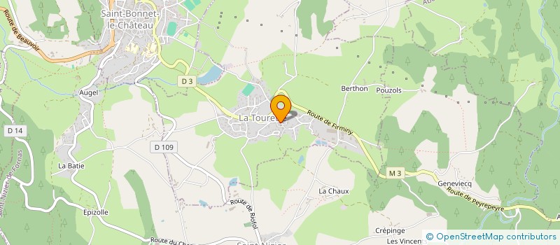 localisation de l'entreprise PAPILLES  LA TOURETTE