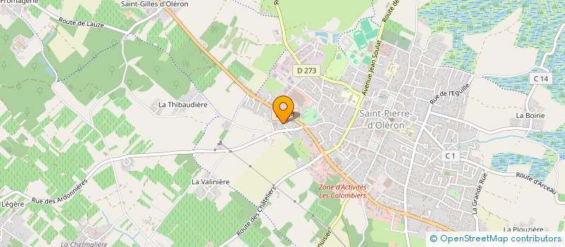 localisation de l'entreprise PAPILLES GOURMANDES  SAINT-PIERRE-D'OLERON