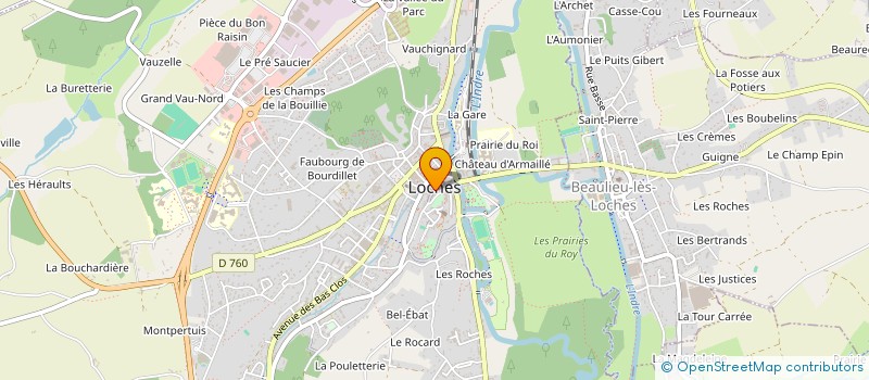 localisation de l'entreprise PAPILLES & GOURMANDISES  LOCHES