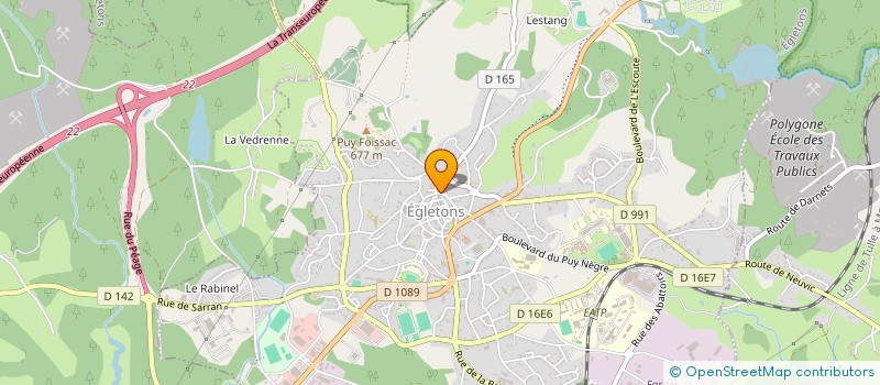 localisation de l'entreprise PAPILLES & PUPILLES à EGLETONS