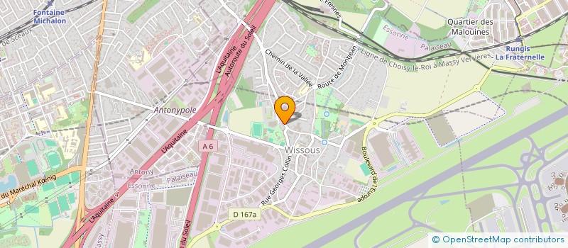 localisation de l'entreprise PAPILLLON à WISSOUS