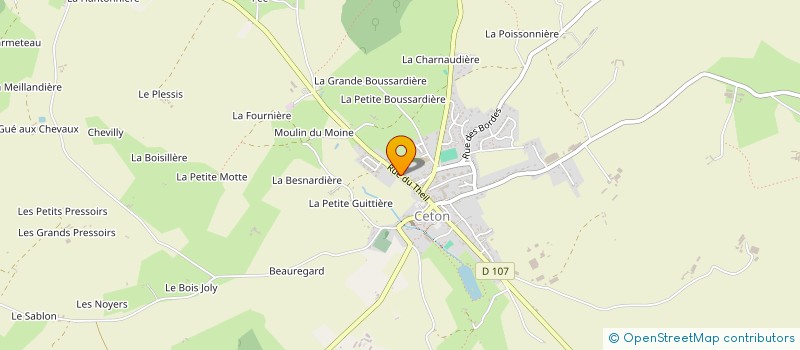 localisation de l'entreprise PAPILLON à CETON
