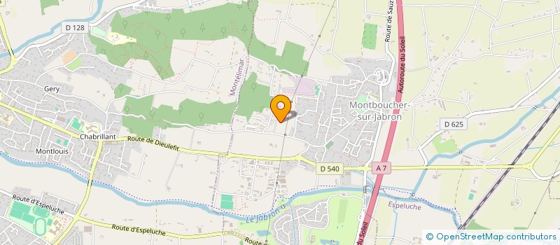 localisation de l'entreprise PAPILLON  MONTBOUCHER-SUR-JABRON