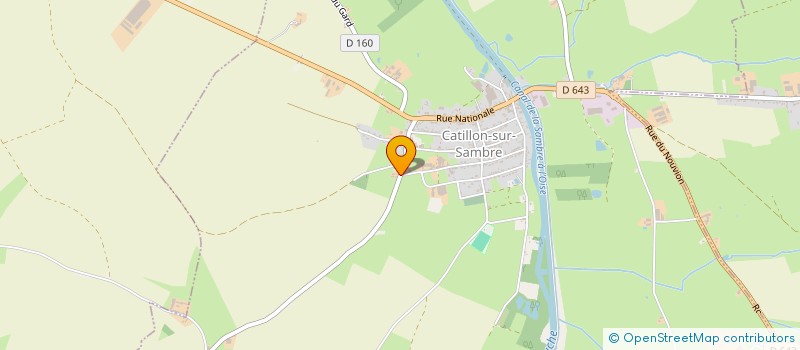 localisation de l'entreprise PAPILLON à CATILLON-SUR-SAMBRE