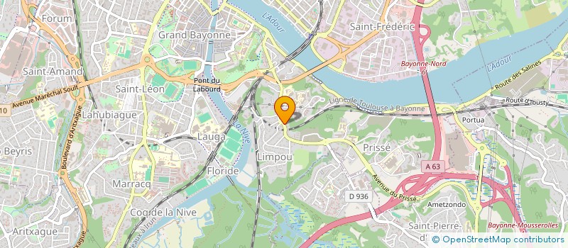 localisation de l'entreprise PAPILLON 64 à BAYONNE