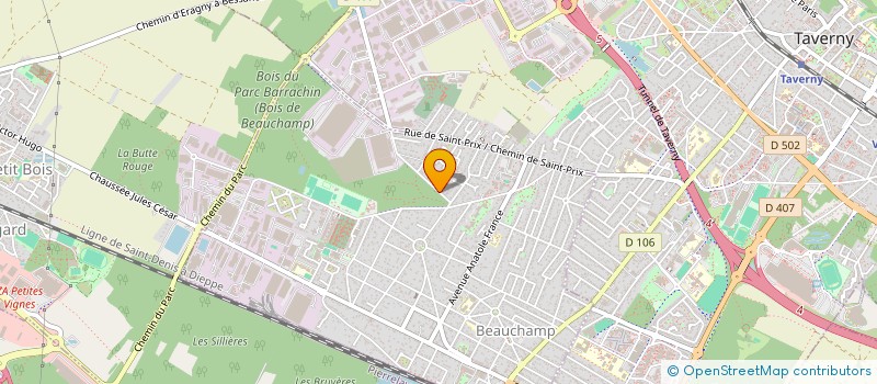 localisation de l'entreprise PAPILLON  BEAUCHAMP