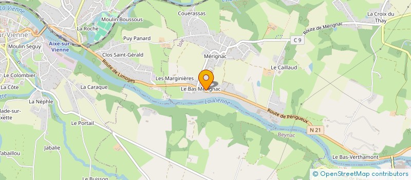 localisation de l'entreprise PAPILLON à ISLE