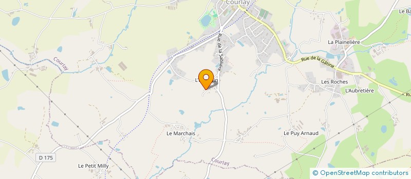 localisation de l'entreprise PAPILLON  COURLAY