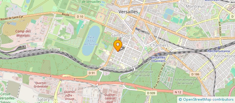 localisation de l'entreprise PAPILLON à VERSAILLES