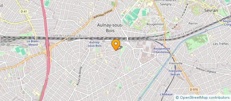 localisation de l'entreprise PAPILLON à AULNAY SOUS BOIS