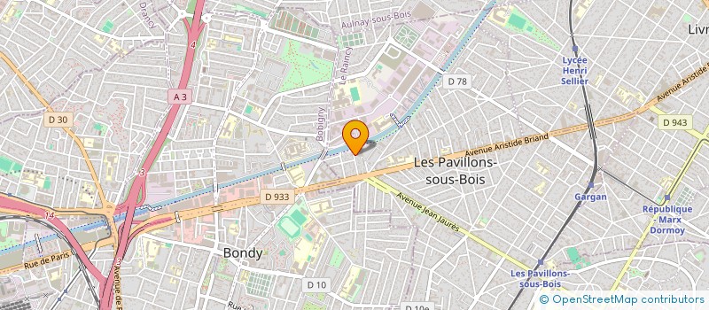 localisation de l'entreprise PAPILLON à LES PAVILLONS-SOUS-BOIS