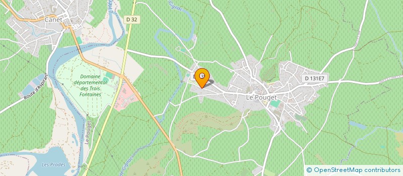 localisation de l'entreprise PAPILLON  LE POUGET