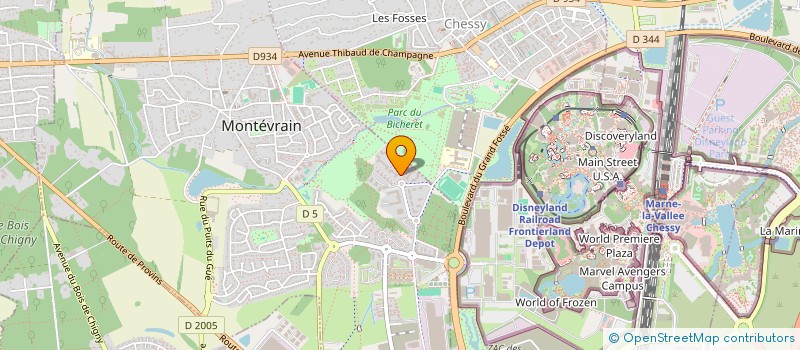 localisation de l'entreprise PAPILLON  MONTEVRAIN