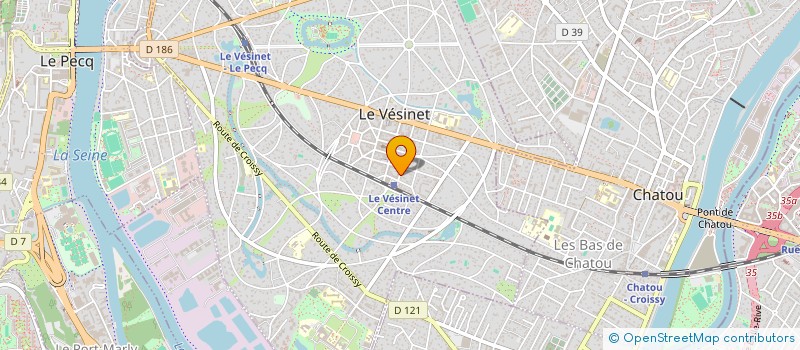 localisation de l'entreprise PAPILLON BLEU  LE VESINET