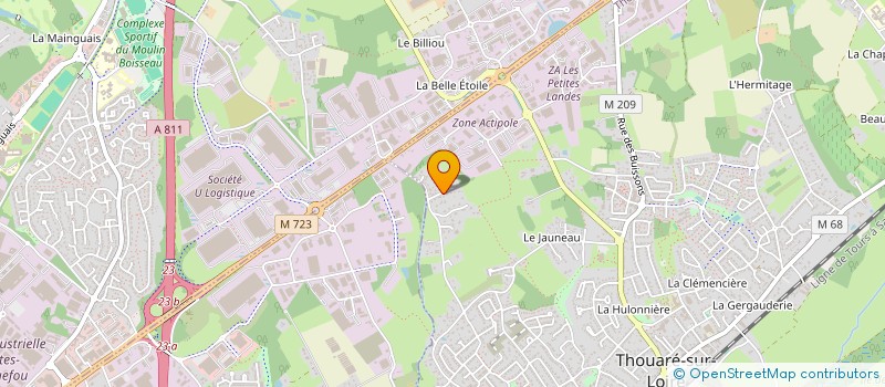 localisation de l'entreprise PAPILLON DE NUIT BOTTLE & CUSTOMIZATION  THOUARE-SUR-LOIRE