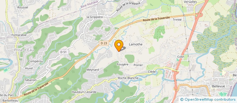 localisation de l'entreprise PAPILLON FLAMBOYANT  PETIT-BOURG