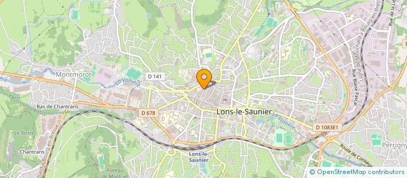 localisation de l'entreprise PAPILLON FLEURS à LONS-LE-SAUNIER