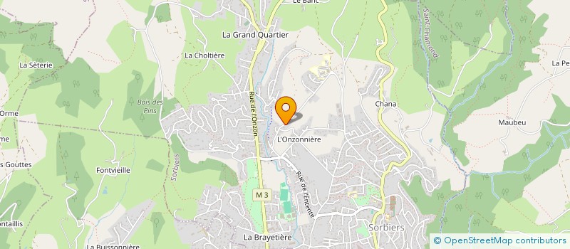 localisation de l'entreprise PAPILLON INGENIERIE  SORBIERS