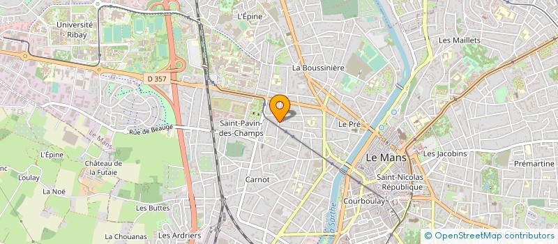 localisation de l'entreprise PAPILLON MULTICOLORE  LE MANS