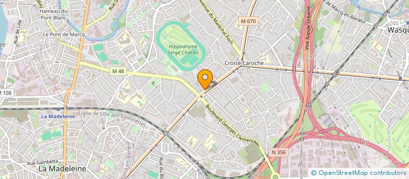 localisation de l'entreprise PAPILLON PROD à MARCQ-EN-BARŒUL