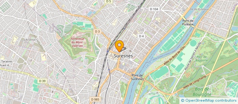 localisation de l'entreprise PAPILLONS à SURESNES