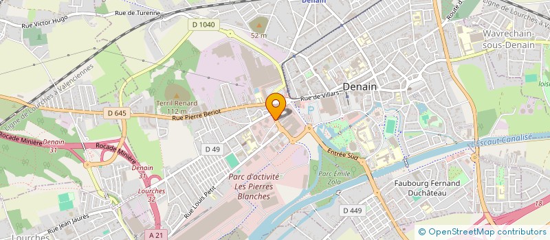 localisation de l'entreprise PAPILLONS BLANCS DENAIN ET ENVIRONS à DENAIN
