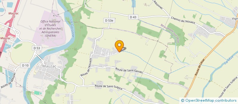 localisation de l'entreprise PAPILLONS JTP  MAUZAC