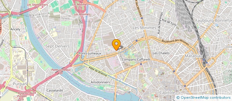 localisation de l'entreprise PAPILLOTE LE CLOWN à TOULOUSE