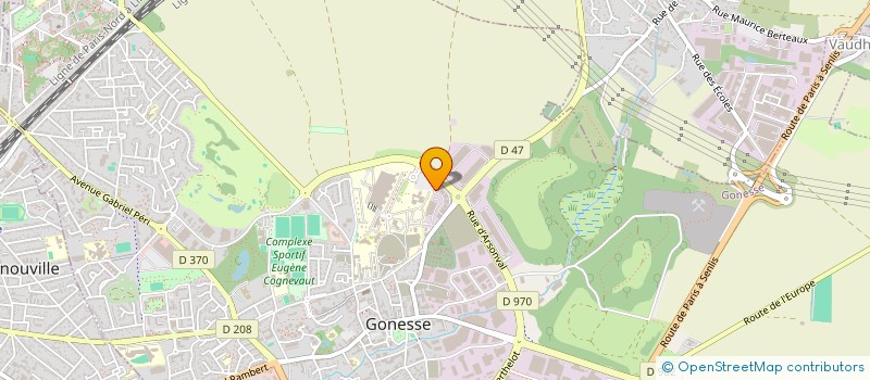 localisation de l'entreprise PAPILUSE CREATION à GONESSE