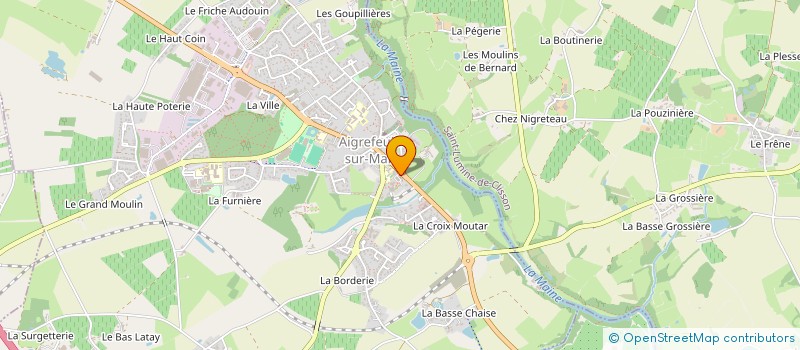 localisation de l'entreprise PAPIN  AIGREFEUILLE-SUR-MAINE