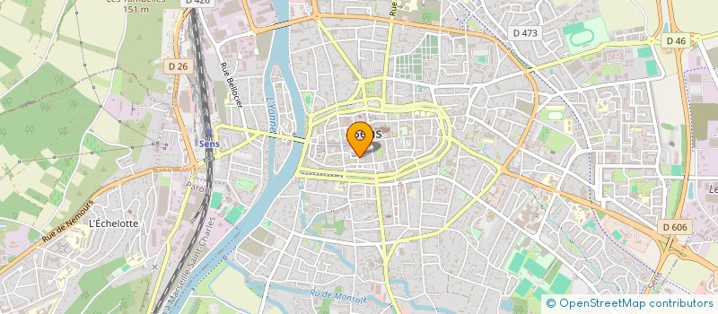 localisation de l'entreprise PAPIN  SENS