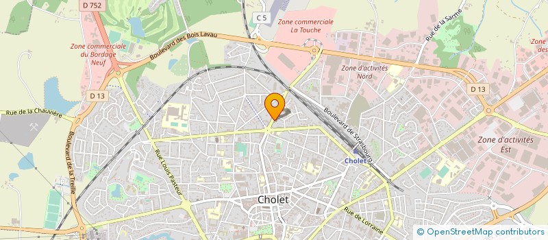 localisation de l'entreprise PAPIN ET ASSOCIES à CHOLET
