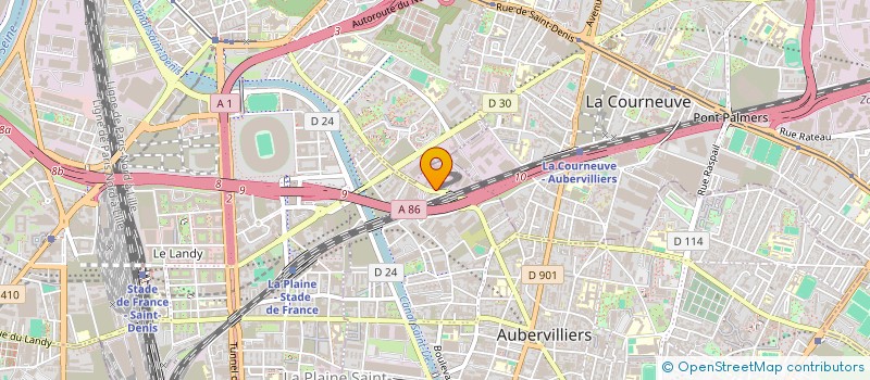 localisation de l'entreprise PAPIN ILE DE FRANCE à AUBERVILLIERS