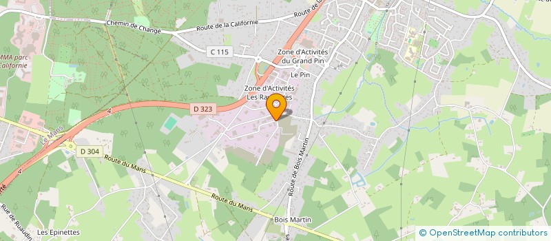 localisation de l'entreprise PAPIN ISOPLAC à CHANGE