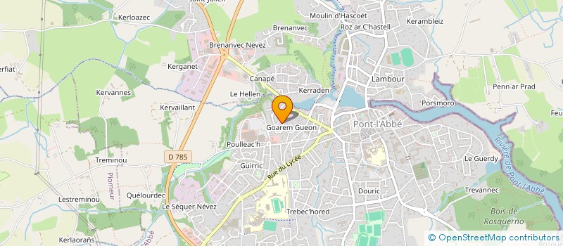 localisation de l'entreprise PAPIROFIMO  PONT-L'ABBE