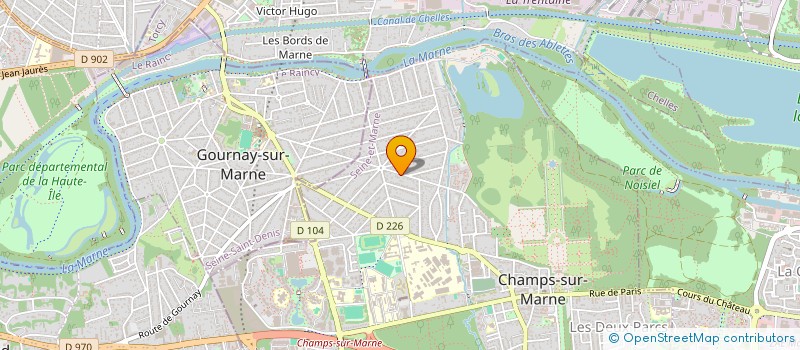 localisation de l'entreprise PAPIRUN à CHAMPS-SUR-MARNE