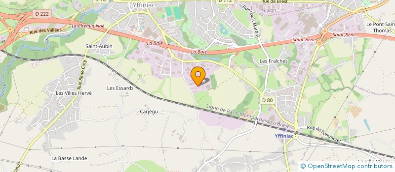 localisation de l'entreprise PAPITH à YFFINIAC