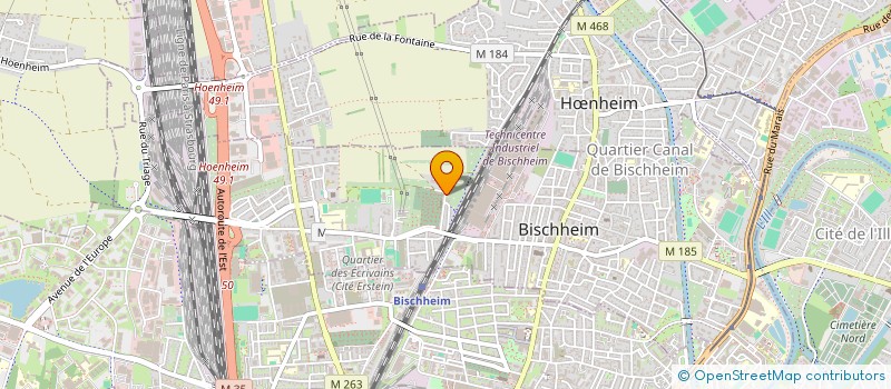 localisation de l'entreprise PAPITO  BISCHHEIM