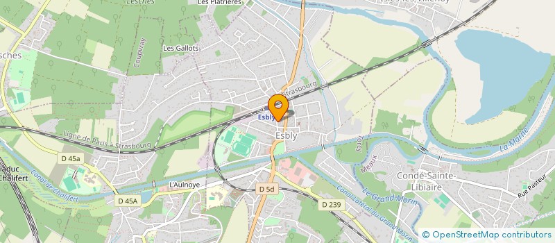 localisation de l'entreprise PAPO à ESBLY