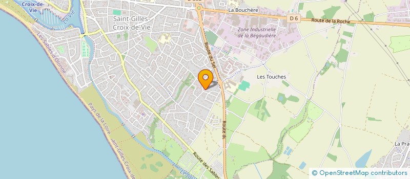 localisation de l'entreprise PAPOLON à SAINT-GILLES-CROIX-DE-VIE