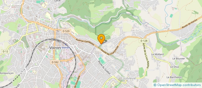 localisation de l'entreprise PAPON-GEROUDET IMMOBILIER à VOIRON